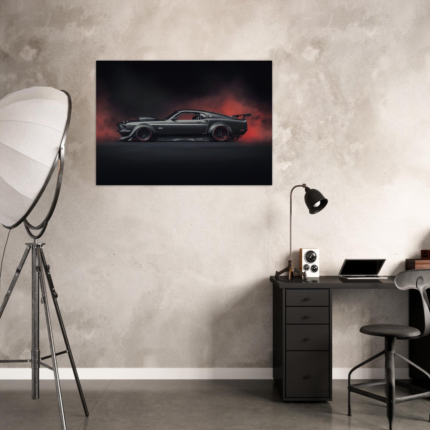 Poster  "American muscle" Mustang 69  🐎🚗 – Livraison offerte