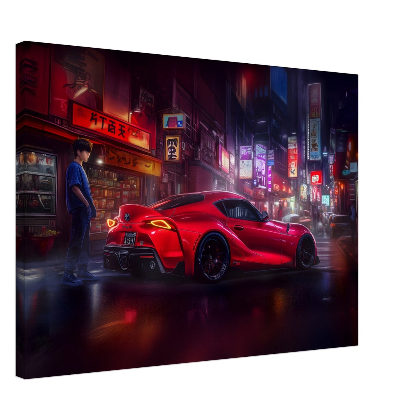 Poster "Manga Car"  Supra MK5 🗾🚗 – Livraison offerte