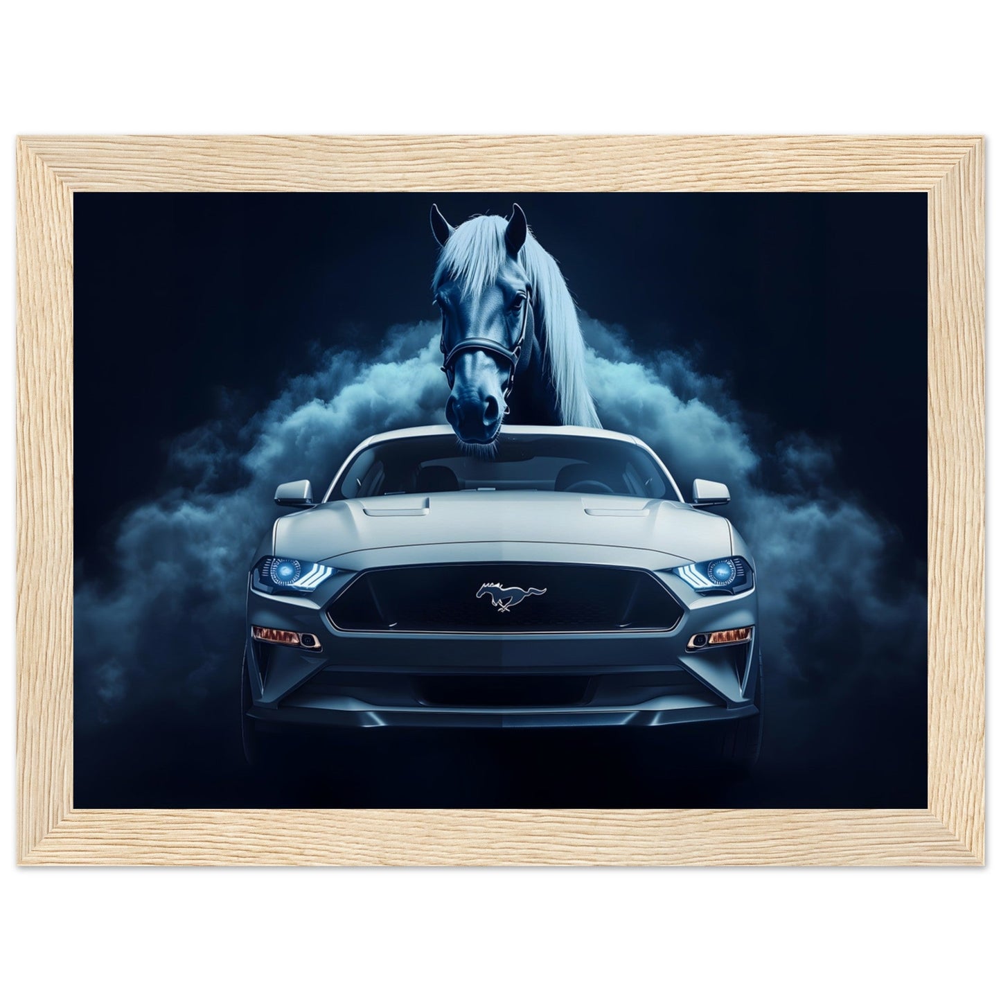 Poster "American Classic"  Mustang 🖼️🐎 – Livraison offerte