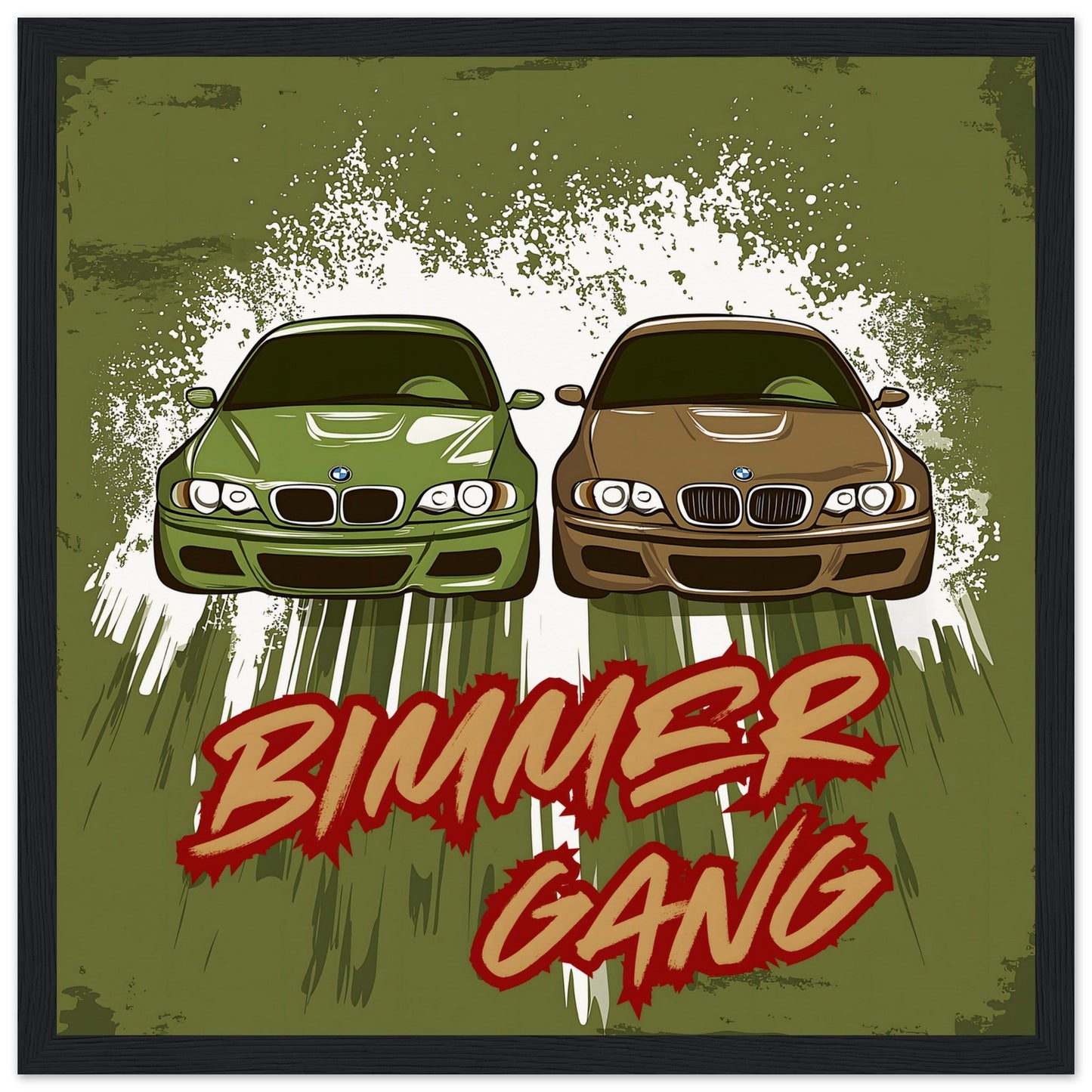 Poster "Bimmer Gang" E46 🏁🚗 – Livraison offerte