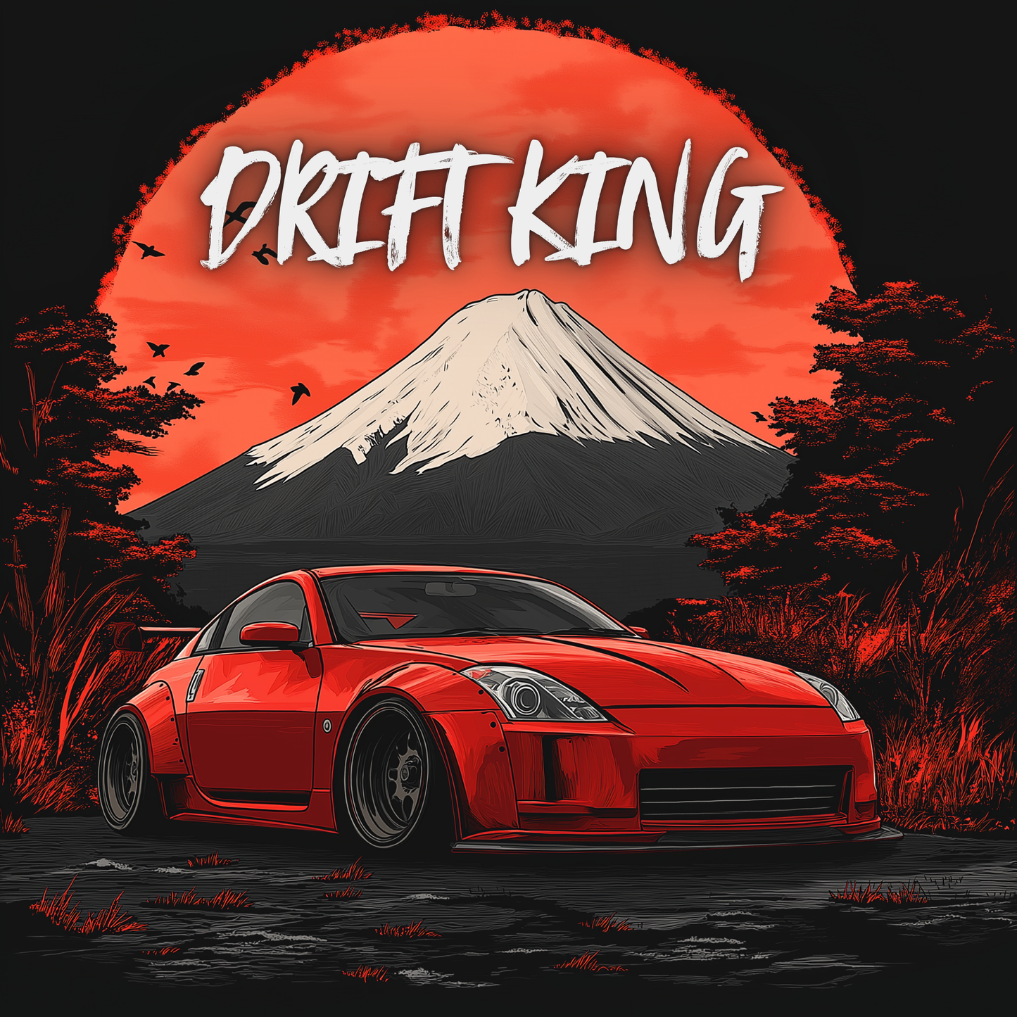 Poster "Drift King" 350Z 🏁🚗 – Livraison offerte