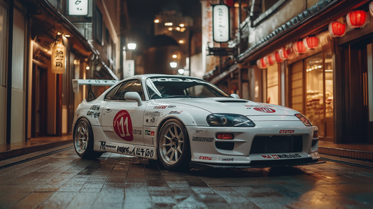 Poster Supra MK4 à Tokyo 🏙️🚗 – Livraison offerte