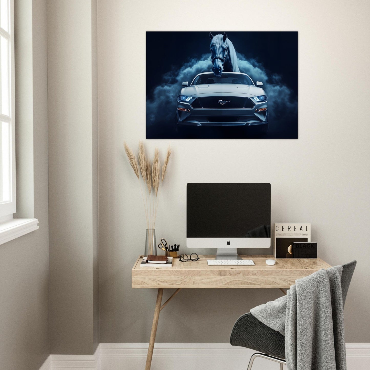 Poster "American Classic"  Mustang 🖼️🐎 – Livraison offerte