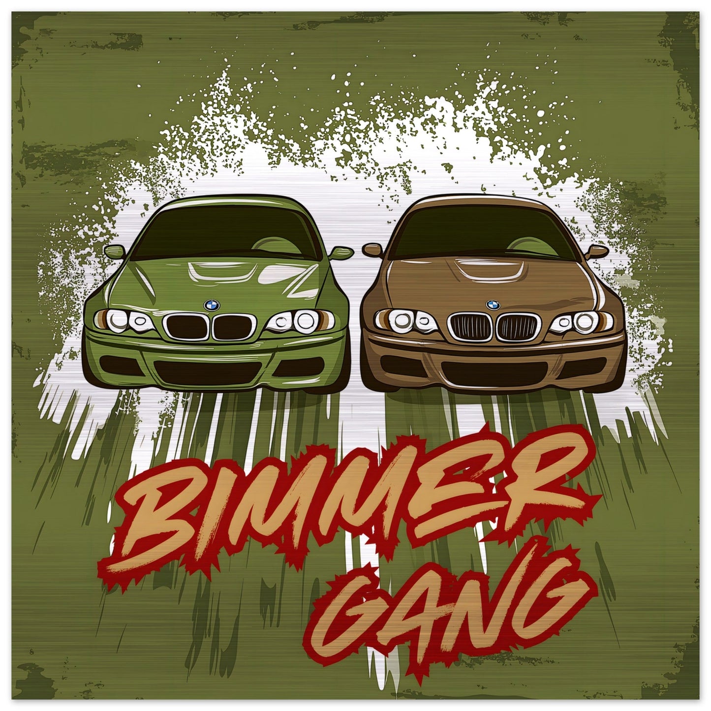 Poster "Bimmer Gang" E46 🏁🚗 – Livraison offerte